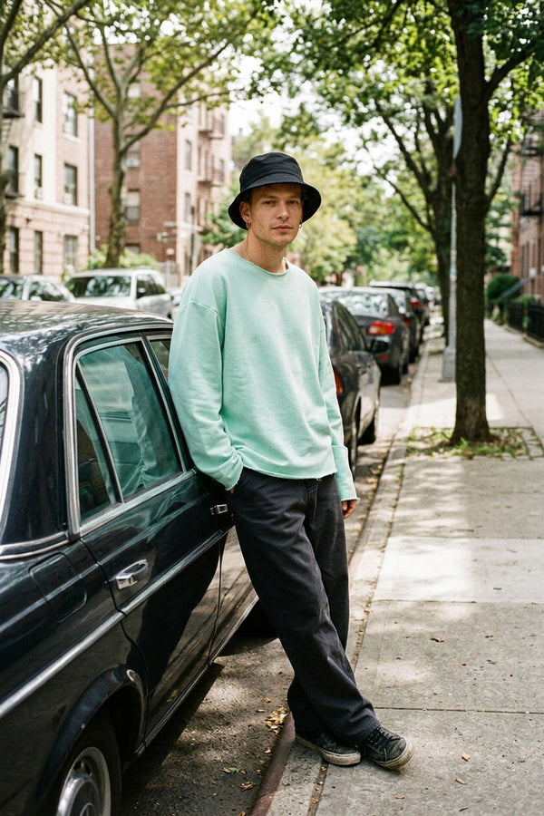 Erkek Calm Mint Oversize Sweatshirt