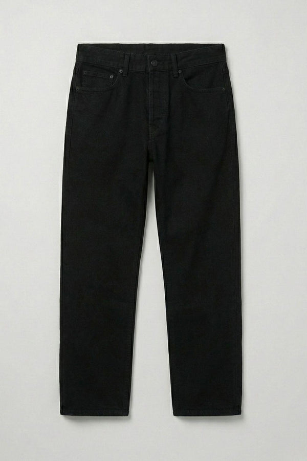 Erkek Baggy Siyah Kot Pantolon