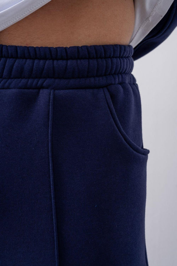 Erkek Baggy Chill Lacivert Eşofman Altı