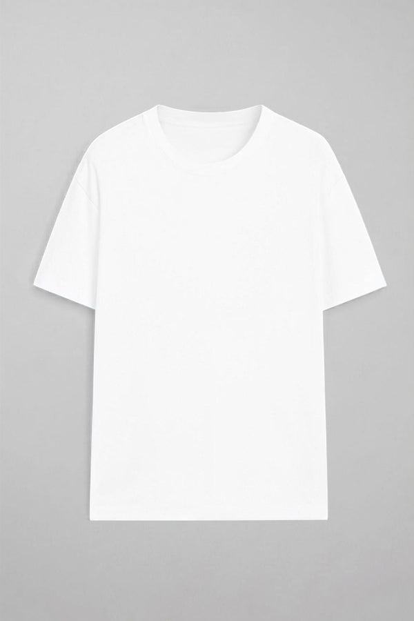 Erkek Kısa Kollu Basic Beyaz T-Shirt