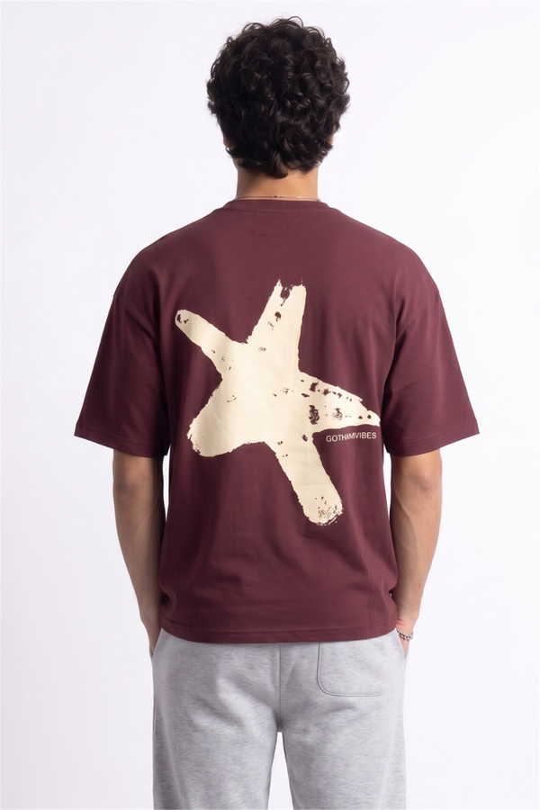 Boxy Star Bordo Premium T-Shirt