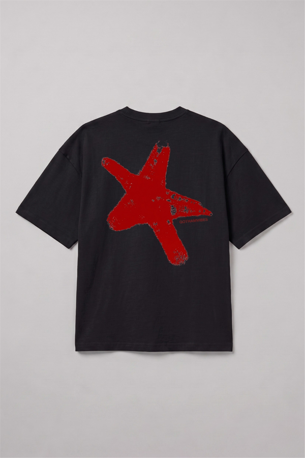 Boxy Star Siyah Premium T-Shirt