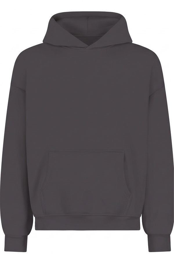 Erkek Chill Oversize Antrasit Hoodie
