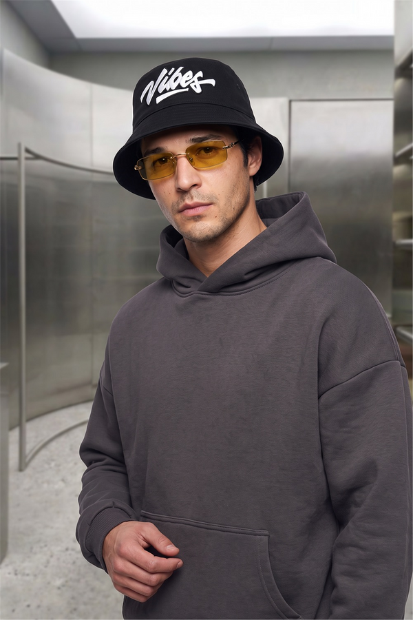 Erkek Chill Oversize Antrasit Hoodie