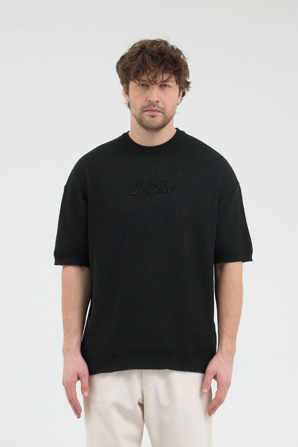Erkek Of The Siyah Triko T-Shirt