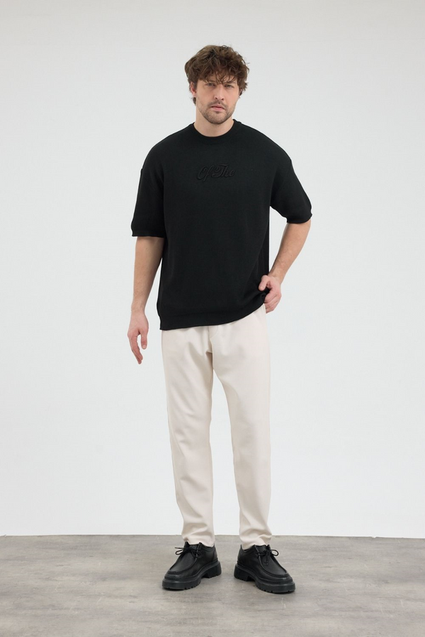 Erkek Of The Siyah Triko T-Shirt
