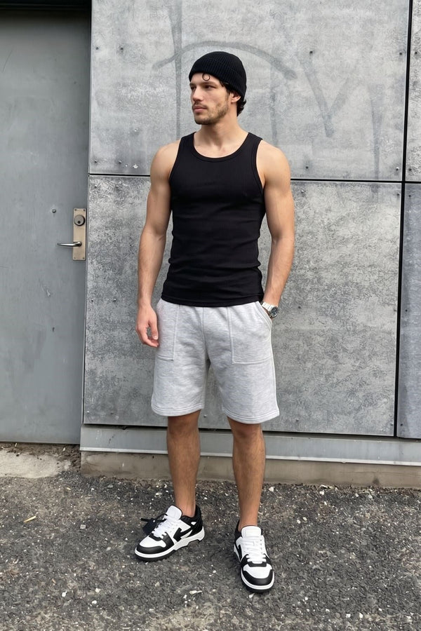 Erkek Tank Top Siyah Atlet