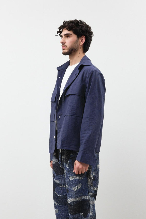 Erkek Lacivert Gömlek Ceket