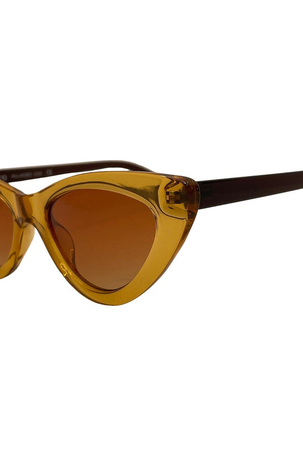 gothamVibes Sarı Cat Eye Güneş Gözlüğü - 001