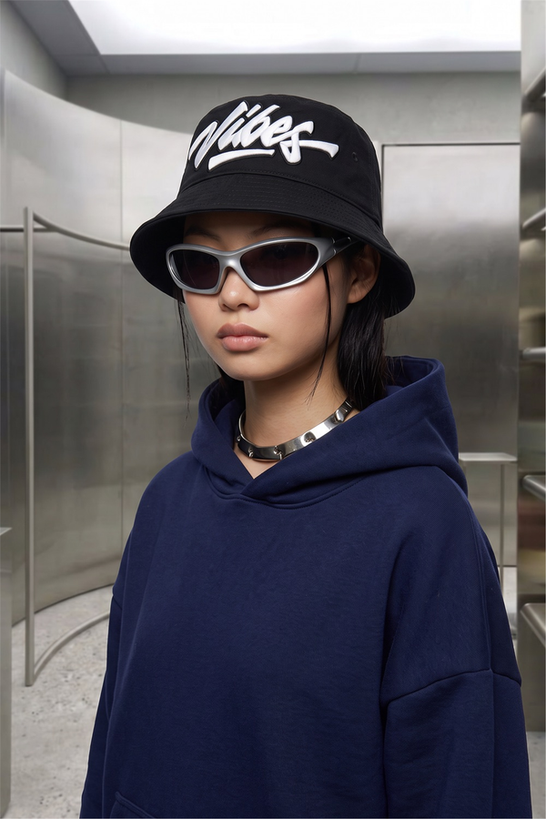 Kadın Chill Oversize Lacivert Hoodie