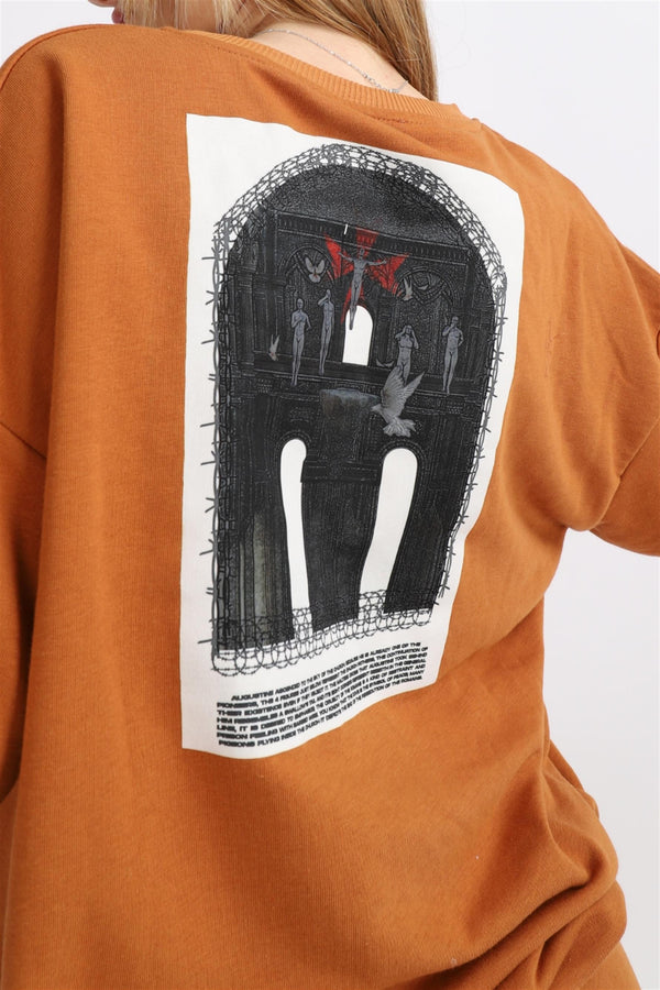 Kadın Reincarnation Oversize Tarc¸ın Sweatshirt