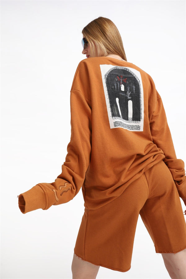 Kadın Reincarnation Oversize Tarc¸ın Sweatshirt