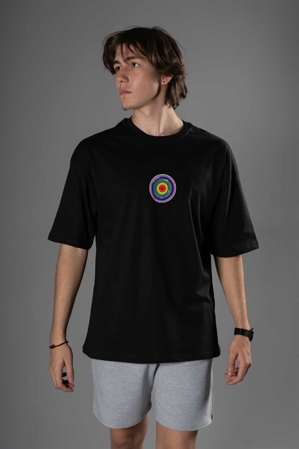 Erkek Oversize EWBO Siyah T-Shirt