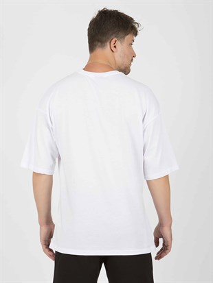 Erkek Chill Beyaz T-Shirt