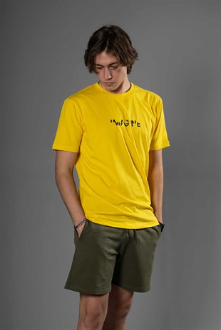 Erkek Imagine Sarı T-Shirt