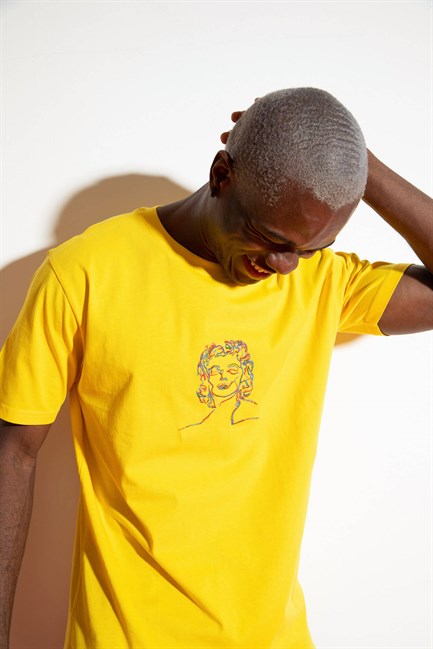 Erkek M.M. Sarı T-Shirt