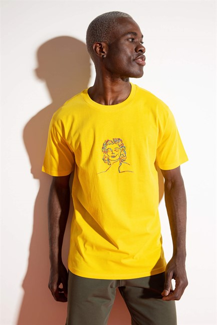 Erkek M.M. Sarı T-Shirt