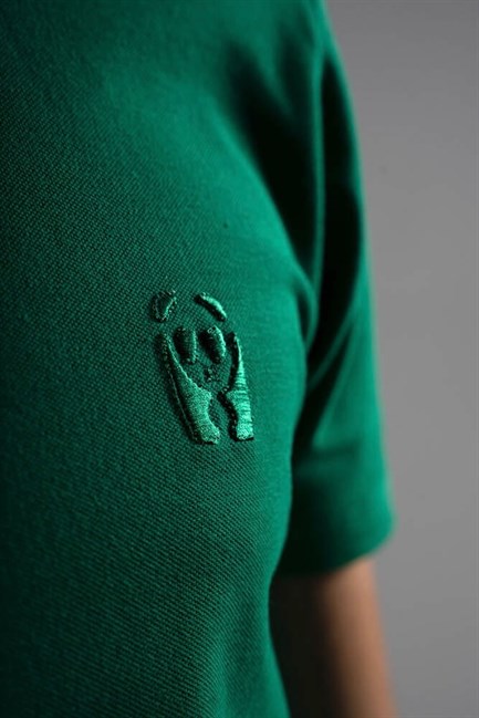 Erkek Polo Yaka Yeşil T-Shirt