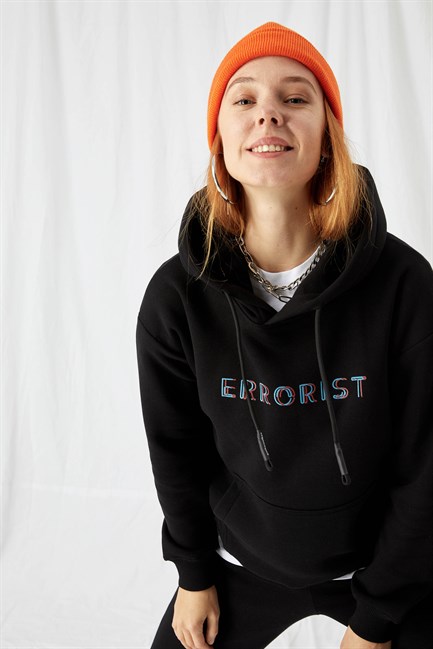Kadın Errorist Hoodie Sweatshirt
