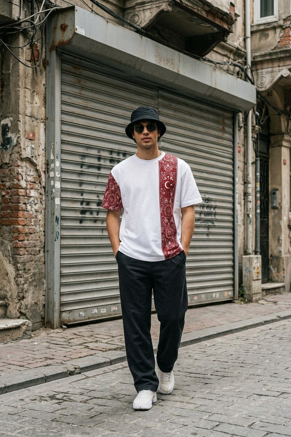 Boxy Türkiye Beyaz Premium T-Shirt