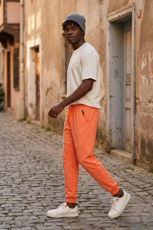 Erkek Equality Jogger Şeftali Eşofman Altı