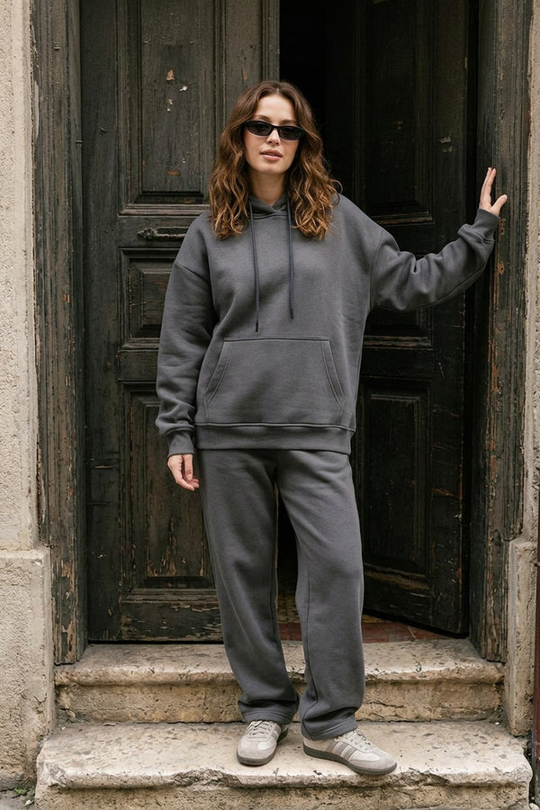 Kadın Stay Oversize Antrasit Sweatshirt