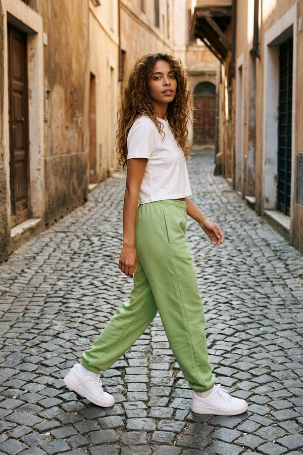 Kadın Timeless Jogger Fıstık Yeşili Eşofman Altı
