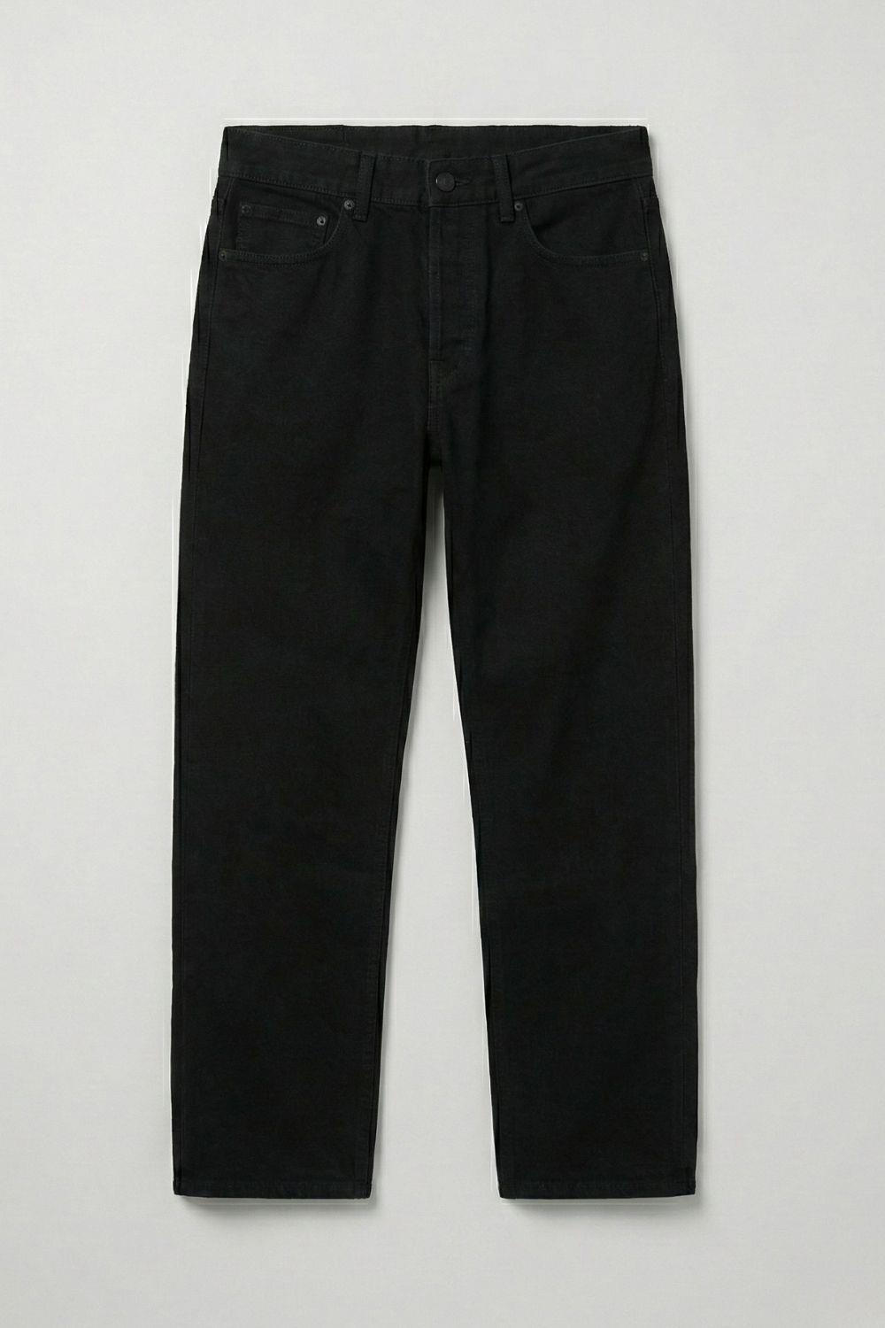 Erkek Baggy Siyah Kot Pantolon
