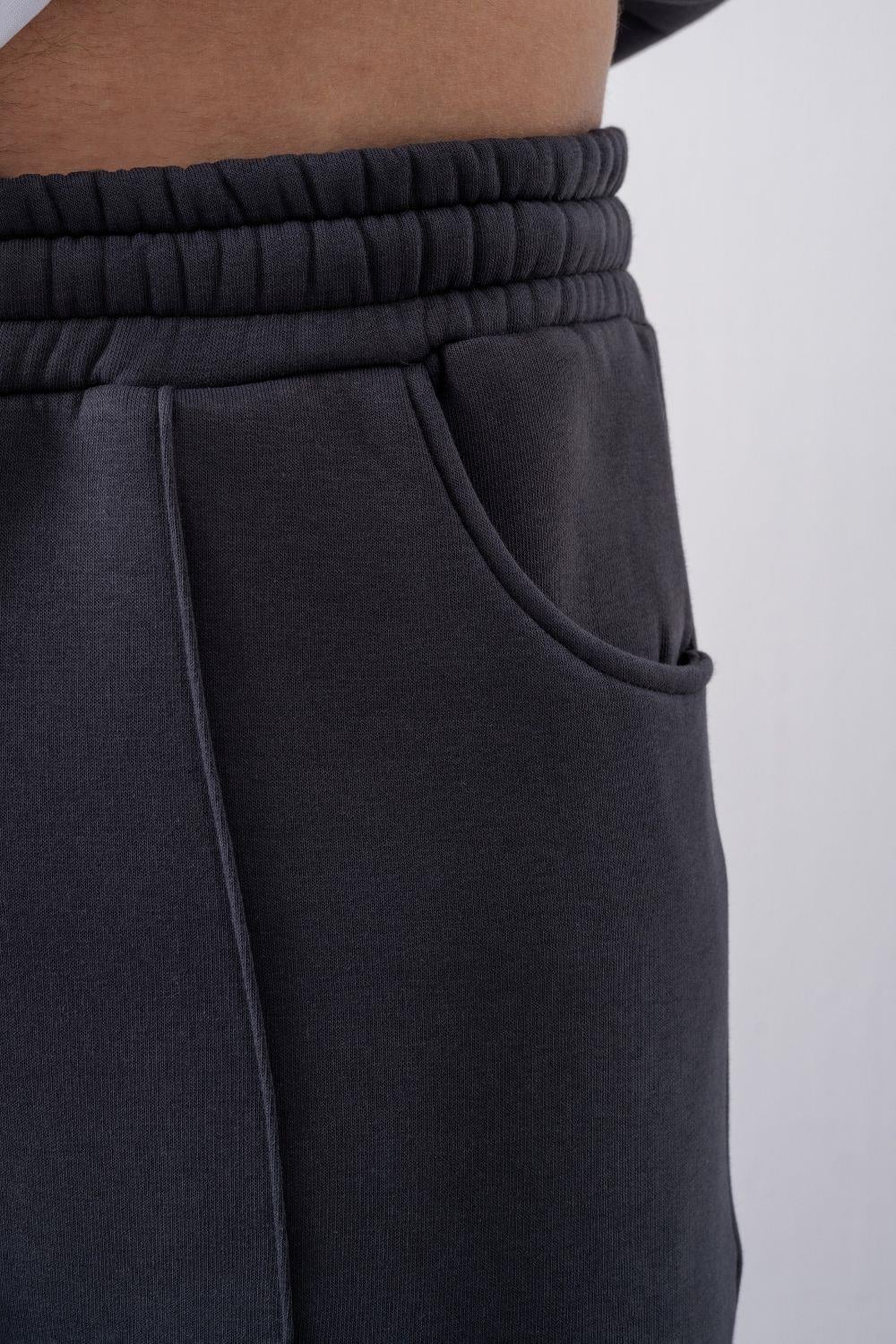 Erkek Baggy Chill Antrasit Eşofman Altı