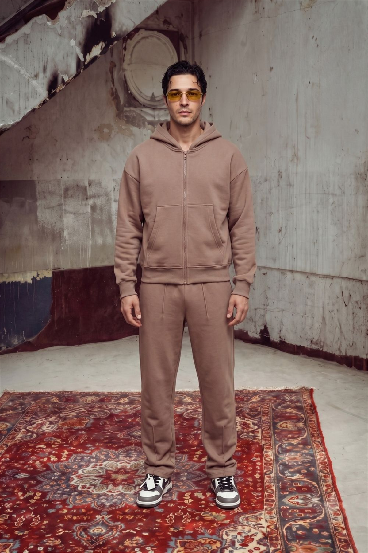 Erkek Baggy Chill Somon Eşofman Altı