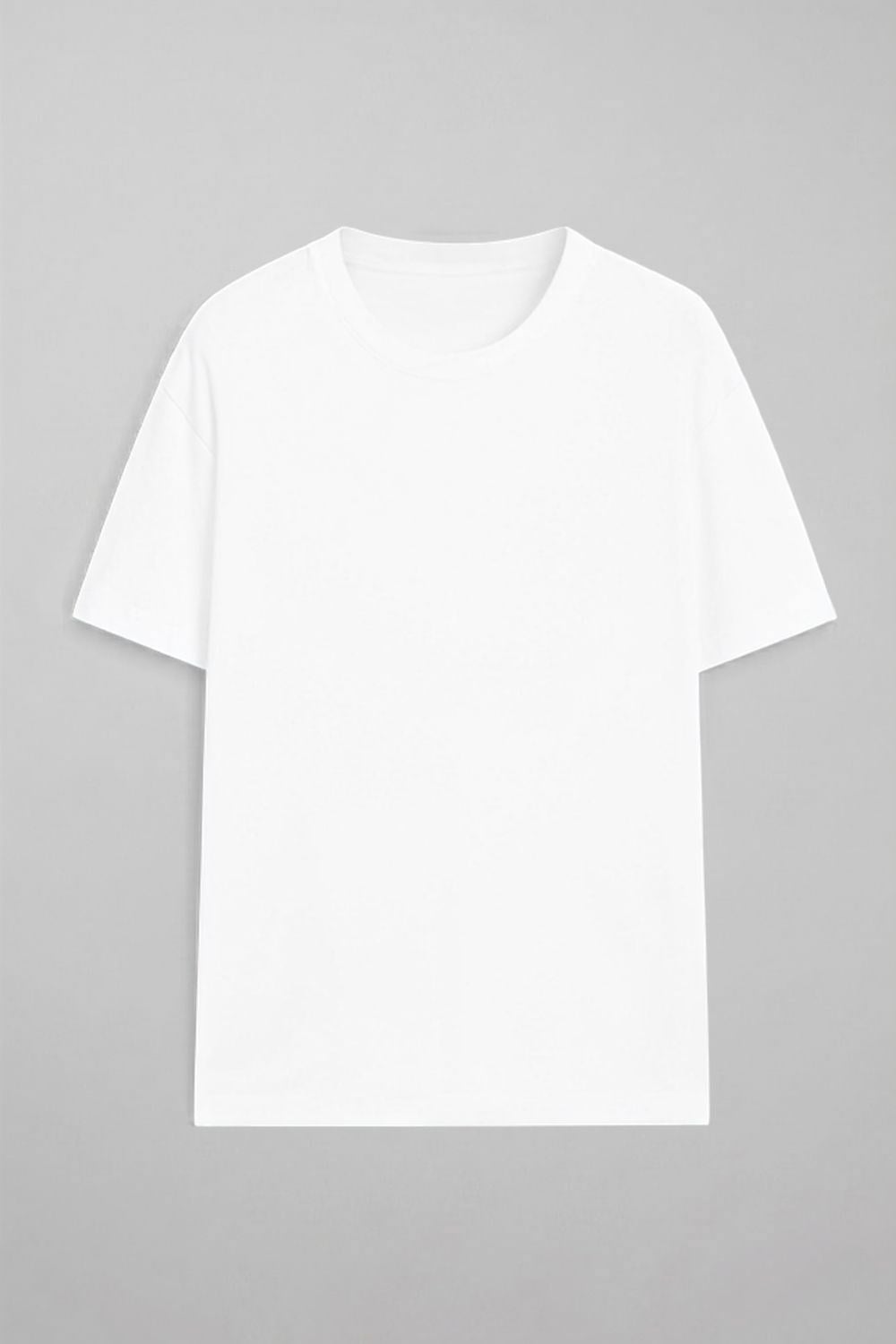 Erkek Kısa Kollu Basic Beyaz T-Shirt