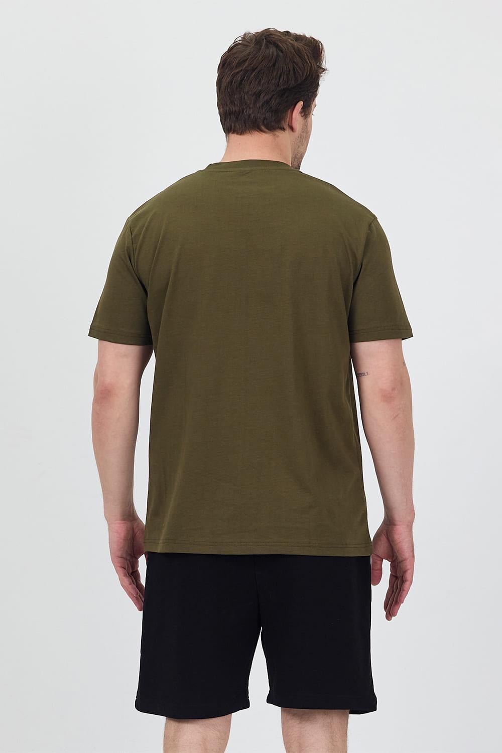 Erkek Basic Haki T-Shirt