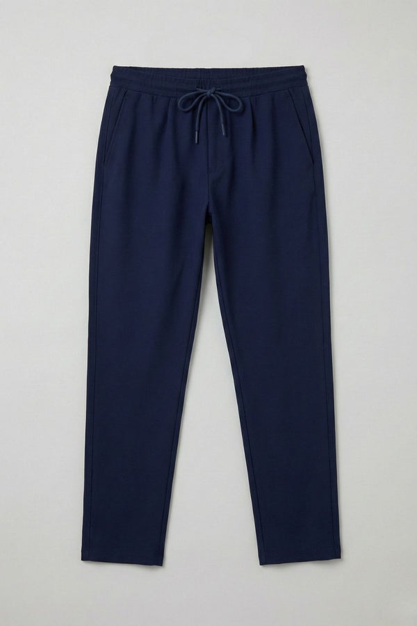 Erkek Boru Paça Lacivert Jogger Pantolon