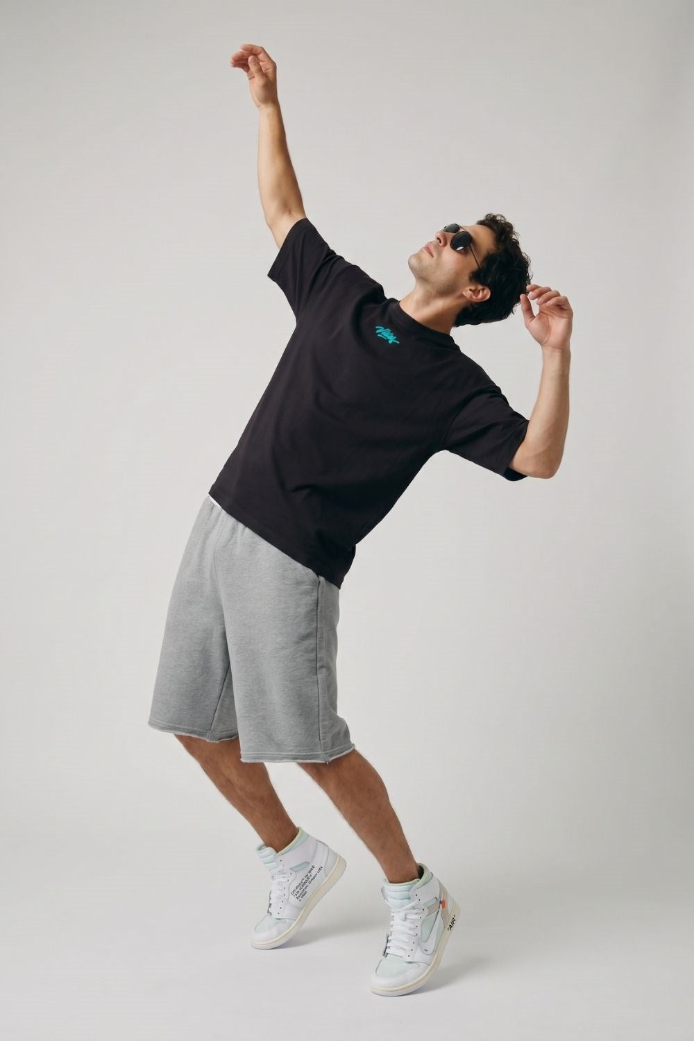 Erkek Anatolian Oversize Siyah Premium T-Shirt
