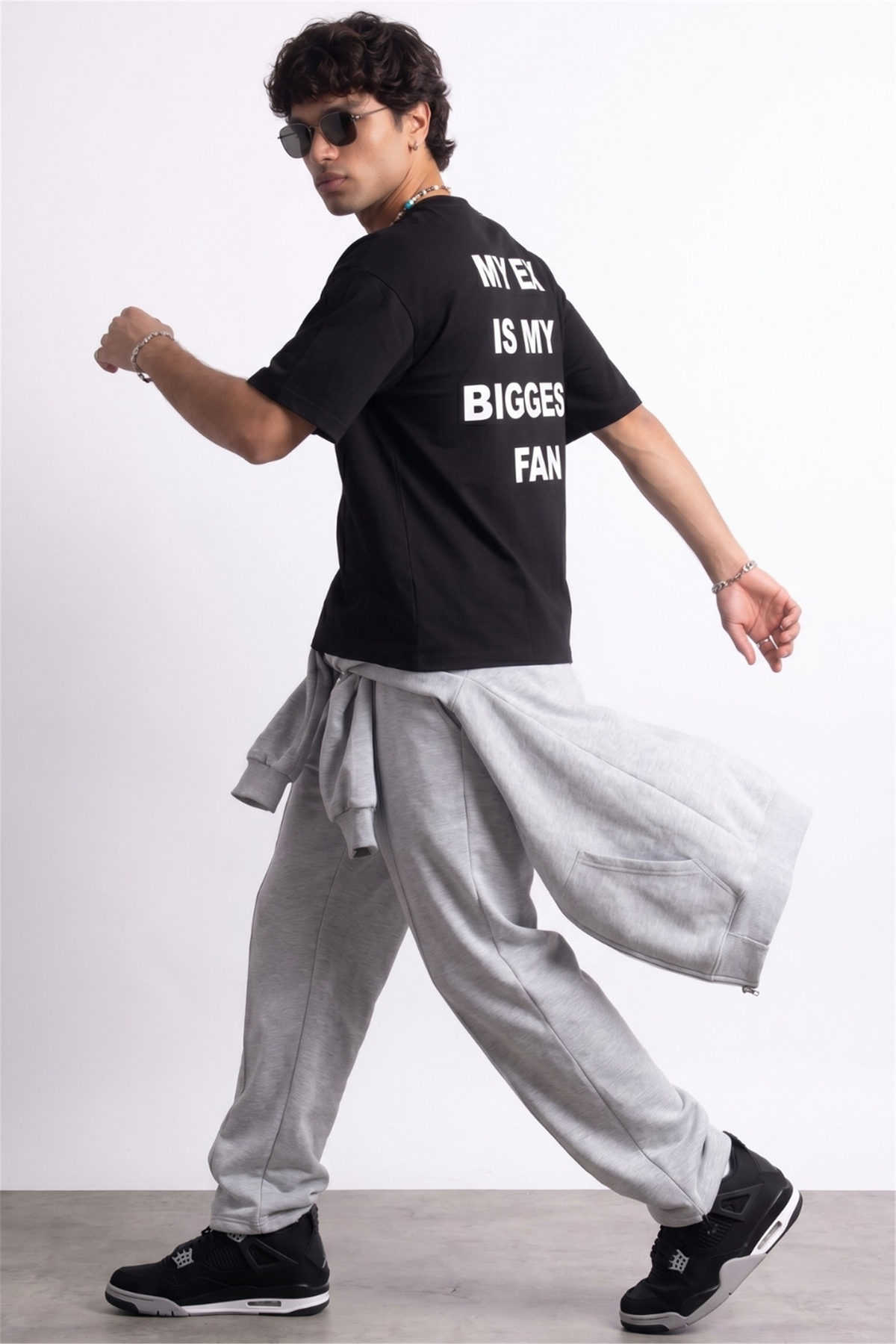 Boxy Ex Siyah Premium T-Shirt