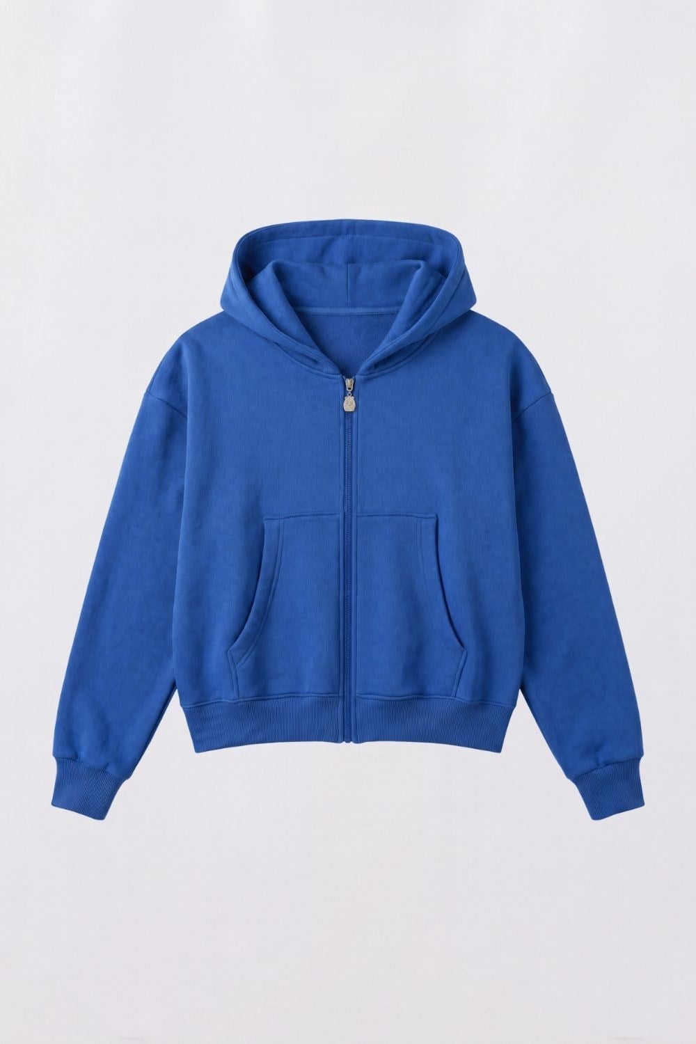 Erkek Boxy Oversize Fermuarlı Chill Saks Sweatshirt