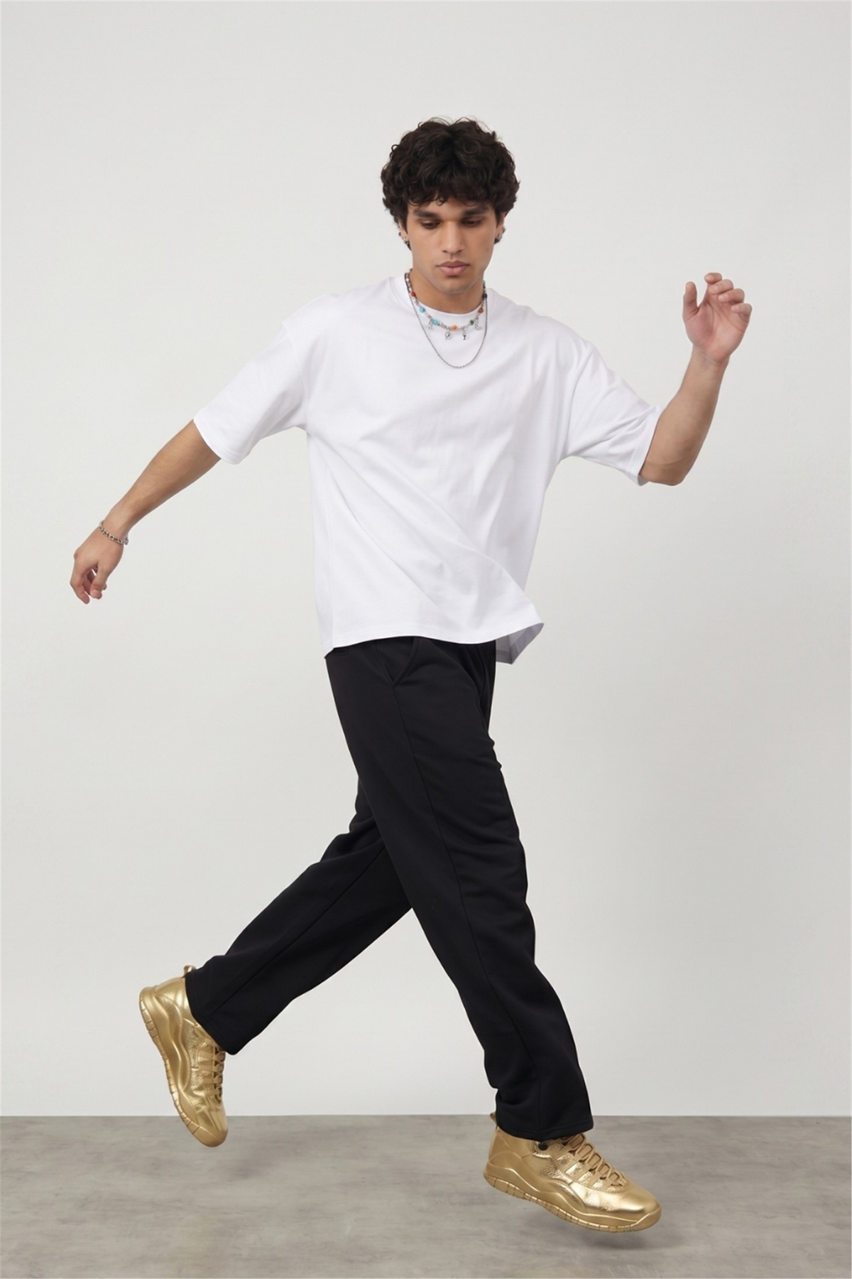 Boxy Star Beyaz Premium T-Shirt