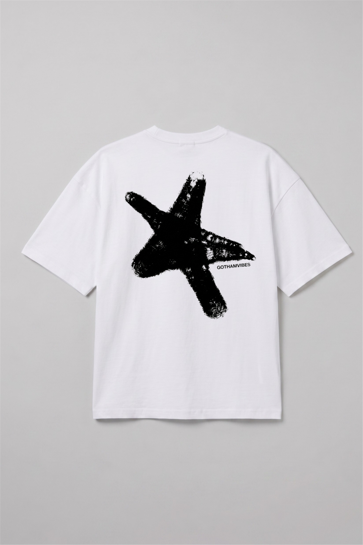 Boxy Star Beyaz Premium T-Shirt