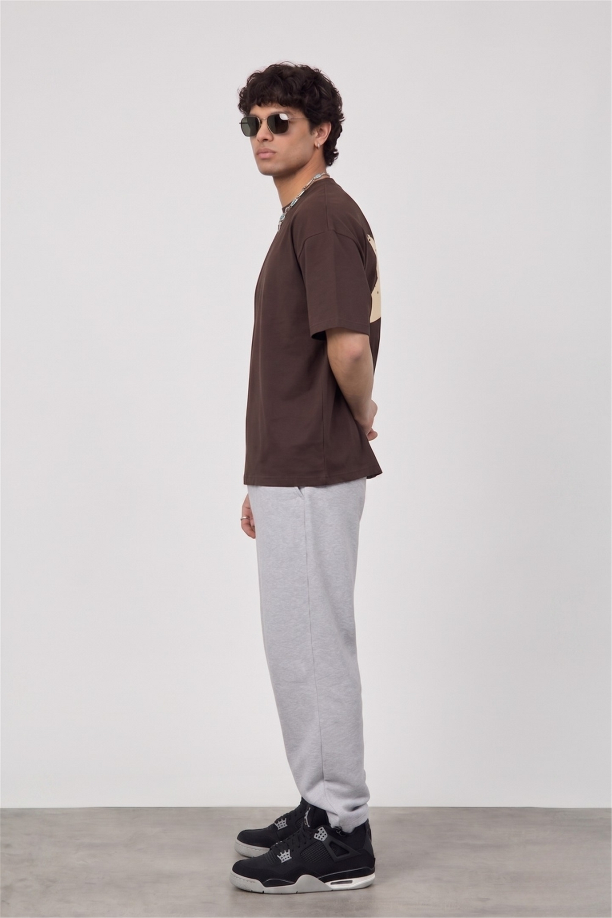 Boxy Star Kahverengi Premium T-Shirt
