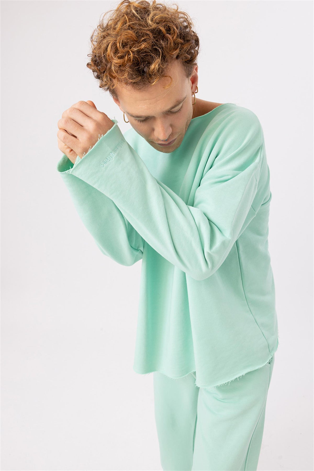 Erkek Calm Mint Oversize Sweatshirt