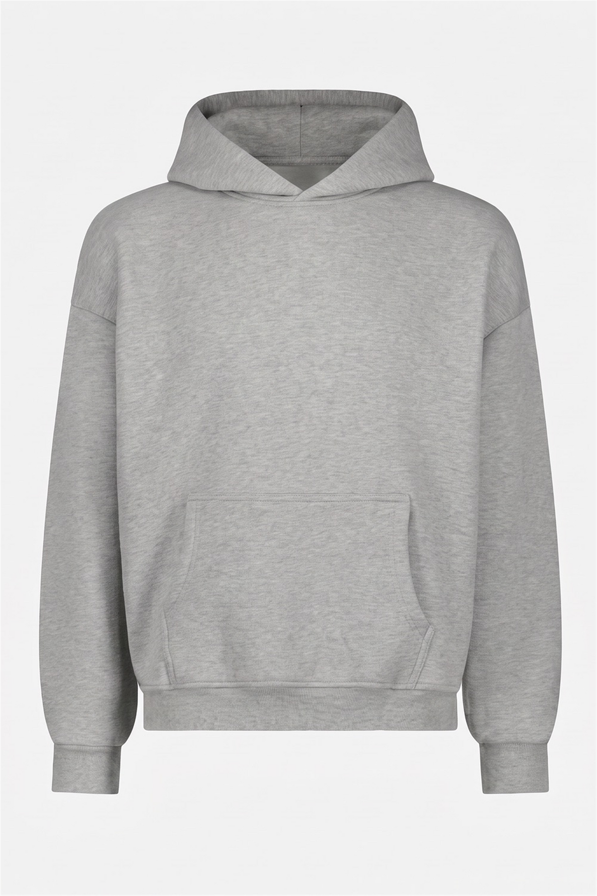 Erkek Chill Oversize Gri Hoodie