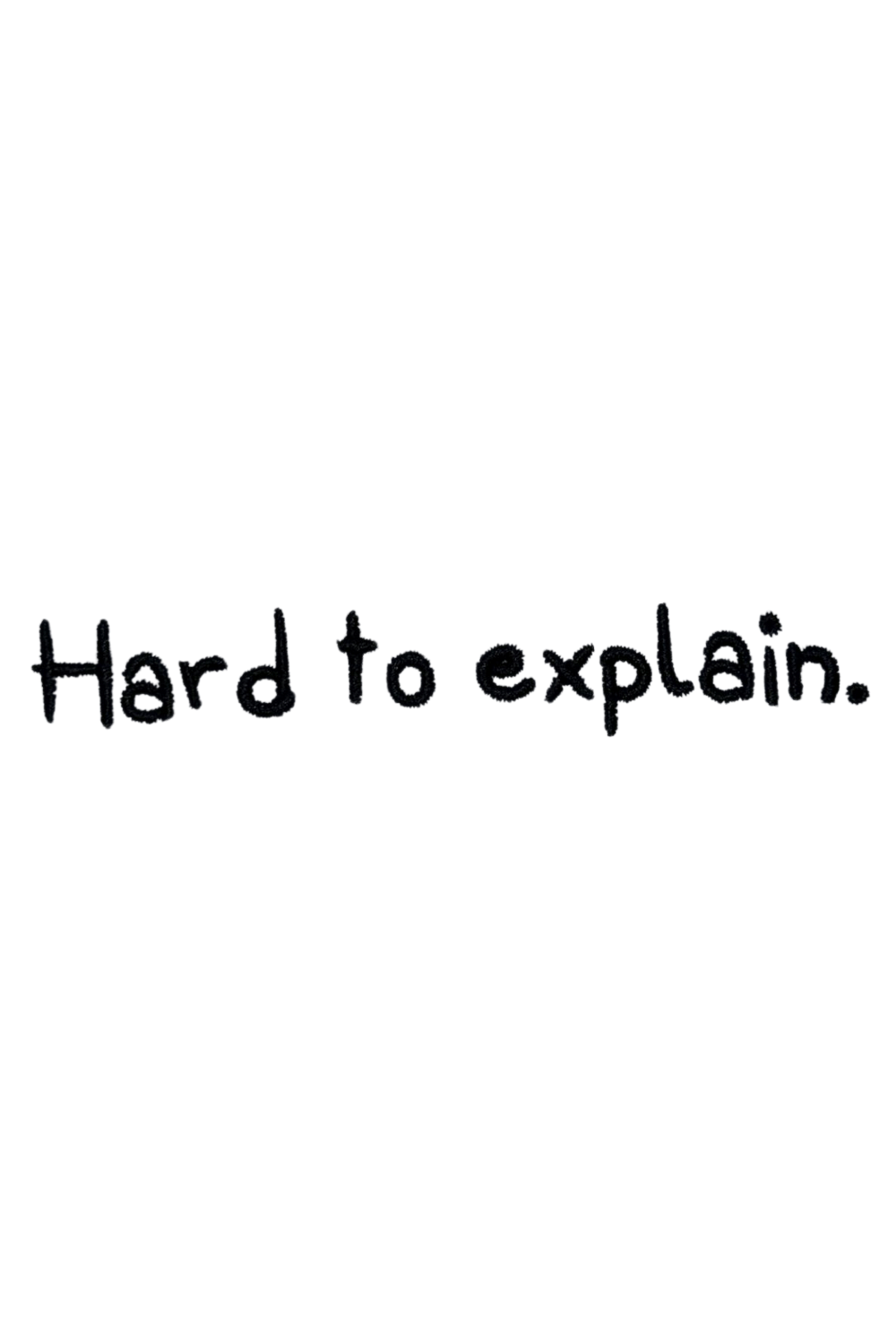 Erkek Hard To Explain Oversize Beyaz T-Shirt