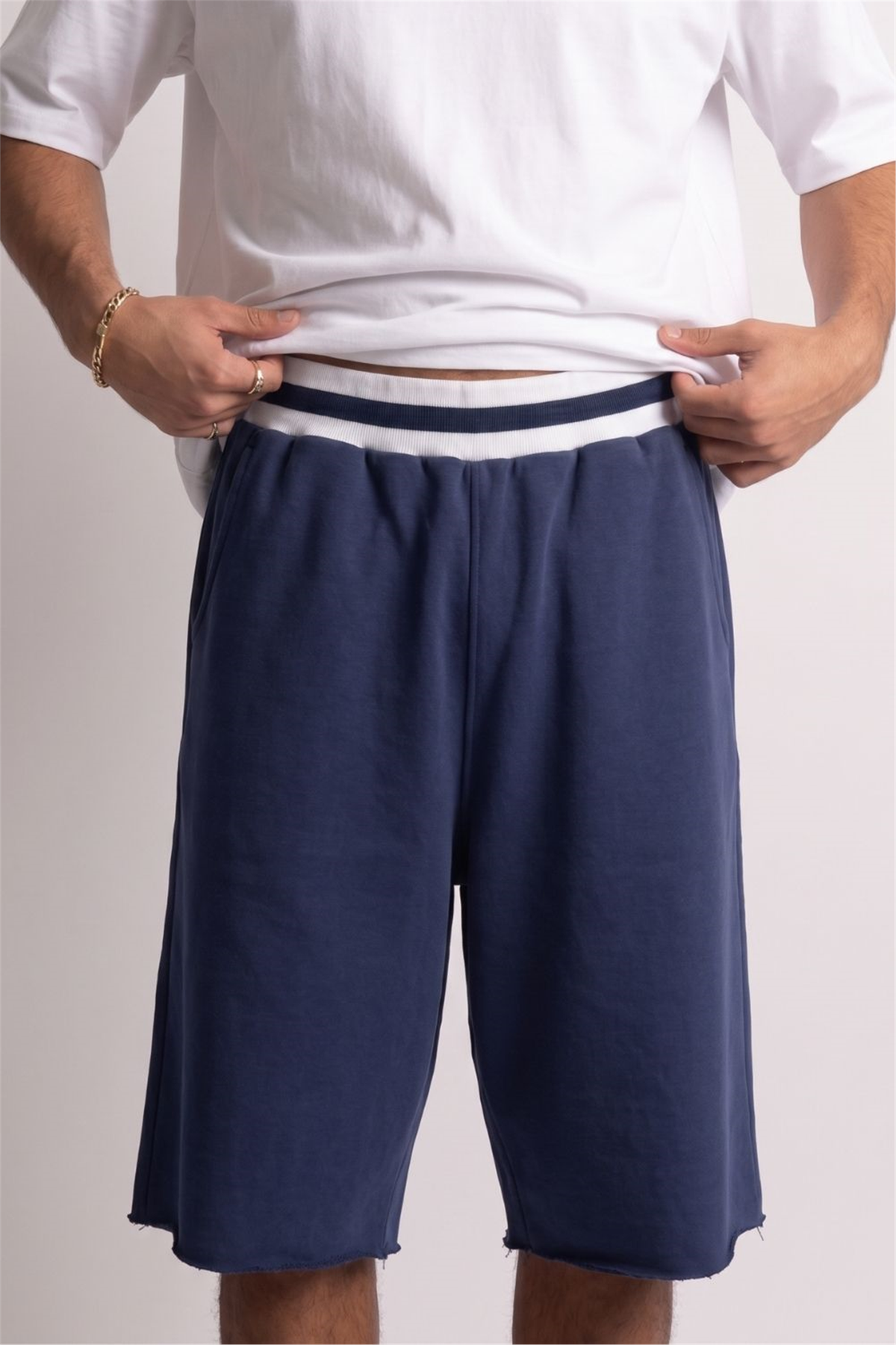 Erkek Yang Lacivert Jorts