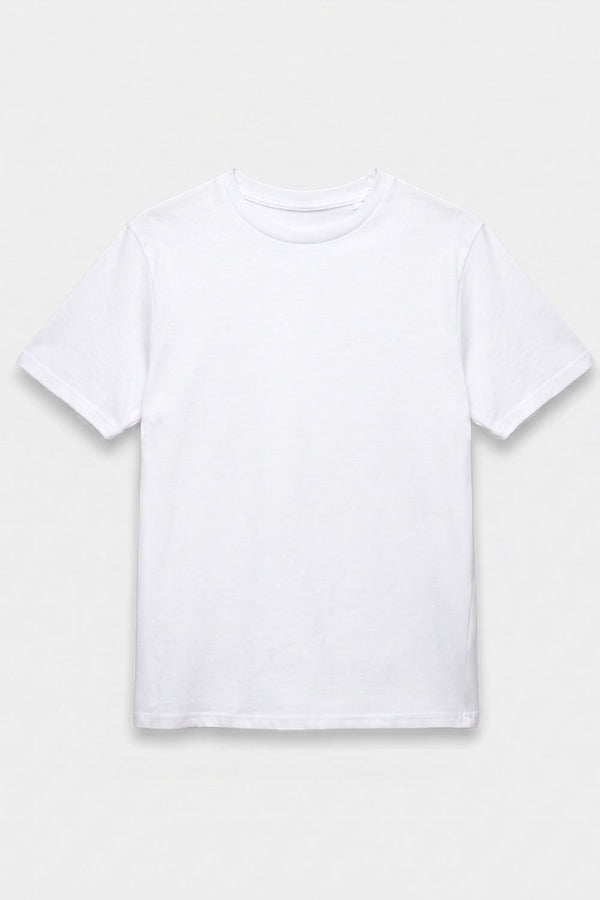 Erkek Muscle Fit Beyaz T-Shirt