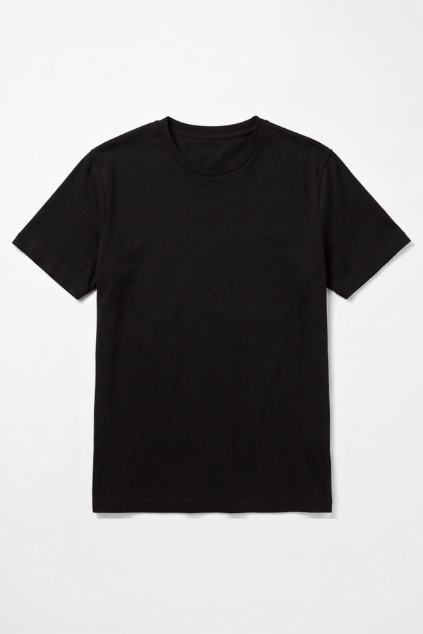 Erkek Muscle Fit Siyah T-Shirt