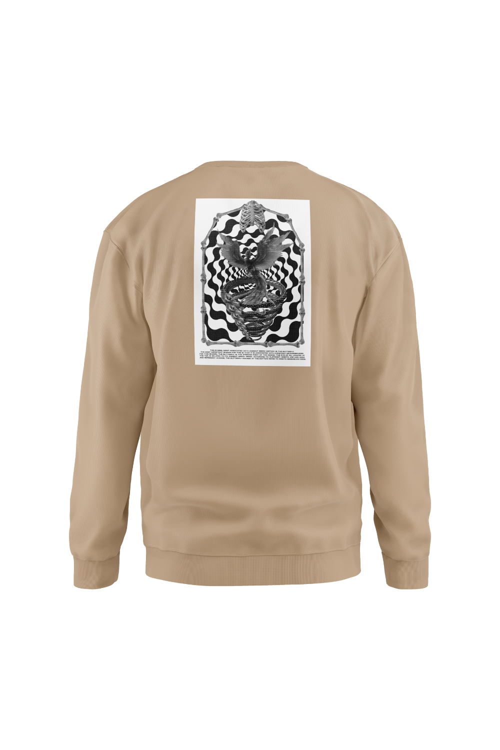 Erkek Reincarnation Oversize Bej Sweatshirt