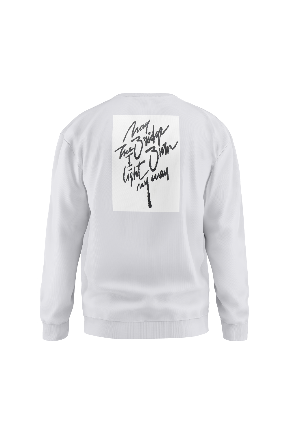 Erkek Burn Oversize Gri Sweatshirt