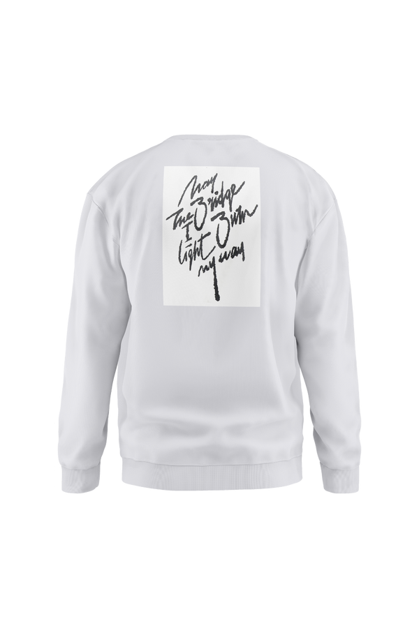 Erkek Burn Oversize Gri Sweatshirt