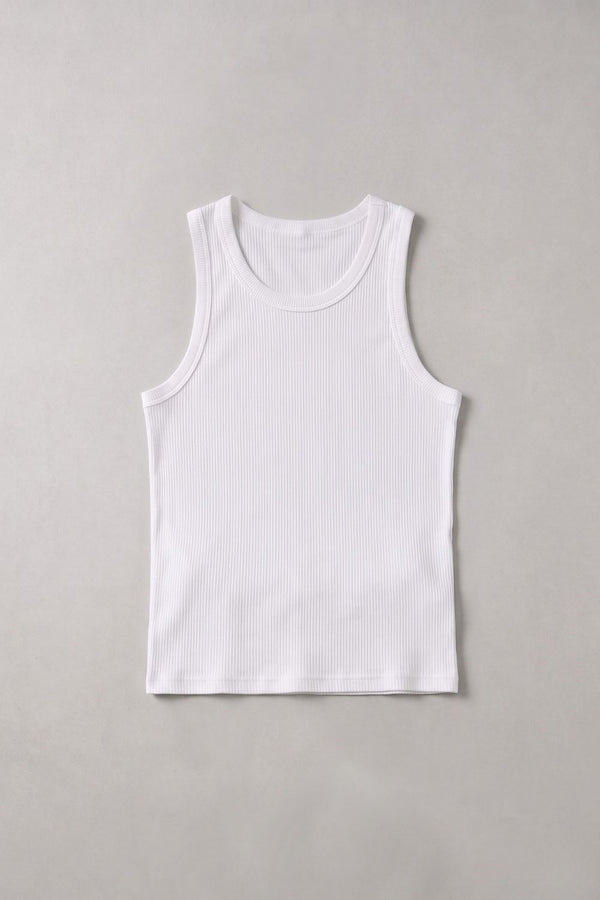 Erkek Tank Top Beyaz Atlet