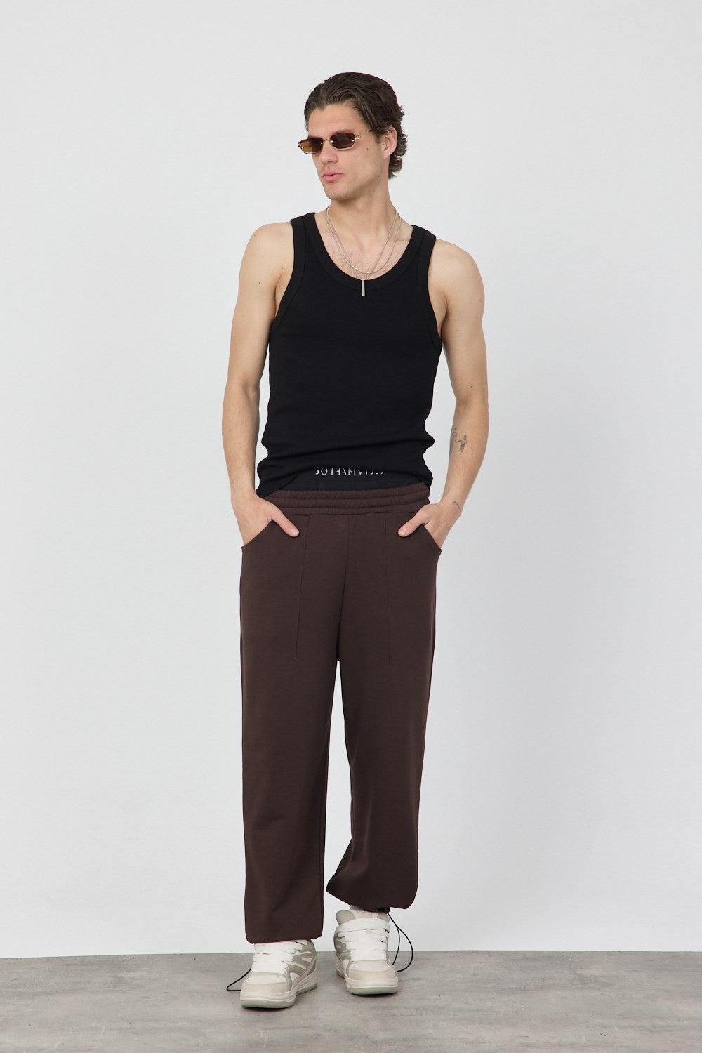 Erkek Tank Top Siyah Atlet